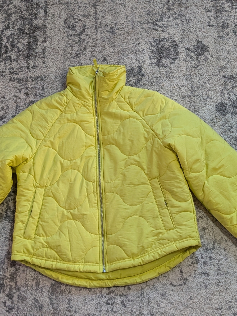 Universal Thread Yellow Quilted Puffer Jacket